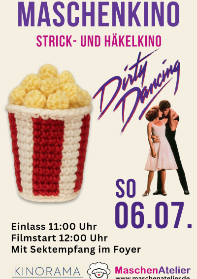Filmplakat: Maschenkino/Strickkino mit Dirty Dancing